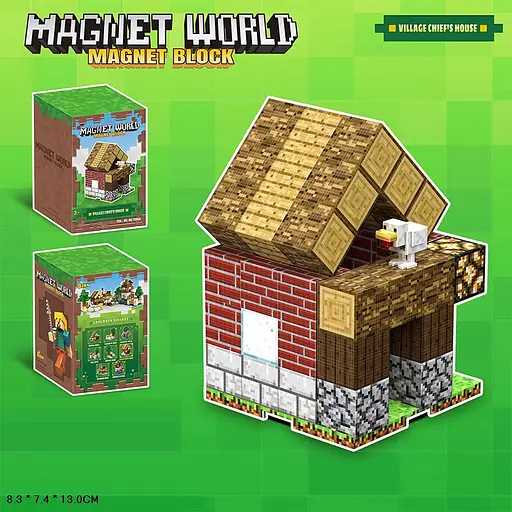 Набір іграшковий магнітний, T9906, з магнітними тваринами, 8.3x7.4x13 см - фото 2