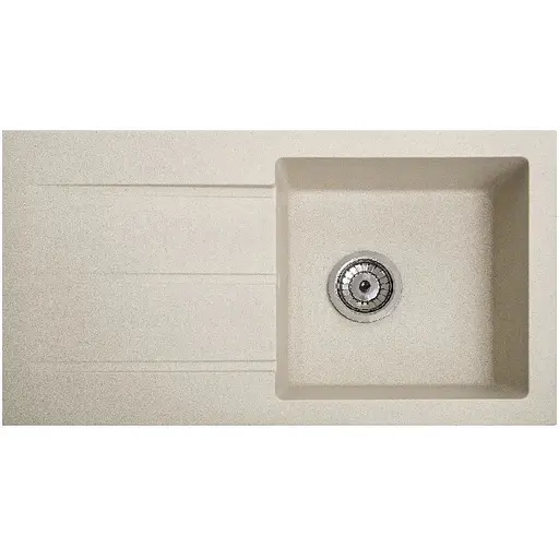 Гранітна кухонна мийка Romzha Quadro Avena (501) з крилом - фото 1