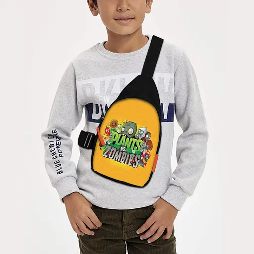 Сумка через плечо детская Растения против зомби 29х17 см сумка слинг для мальчика (02142)