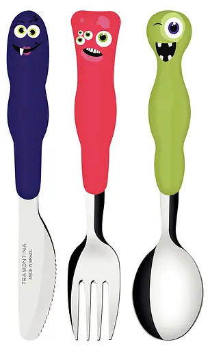 Набір дитячих столових приборів Tramontina Baby Lirous 3 предмети (23797/910) - фото 2