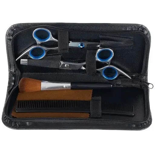 Перукарський набір Soulima 18084, 7 в 1 у футлярі з аксесуарами - фото 3