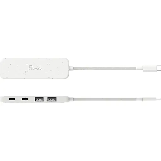 USB-хаб j5create JCH342EW-N USB-C на 2 USB-A/2 USB-C, белый (JCH342EW-N) - фото 4