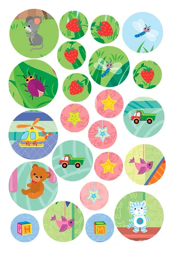 Великі наліпки для малят. Грайливий котик - фото 4