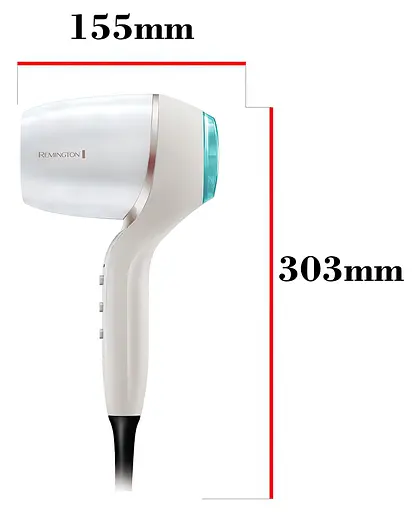Фен Remington HYDRAluxe PRO, 2200Вт, 3 режима, диффузор, ионизация, холодный обдув, белый - фото 4
