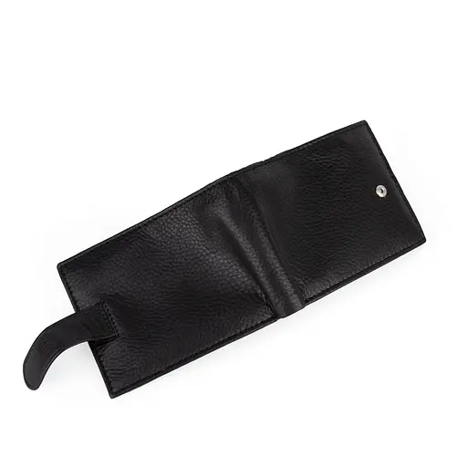 Портмоне чоловіче шкіряне Virginia Conti СВ 819 чорне з кнопкою - фото 8