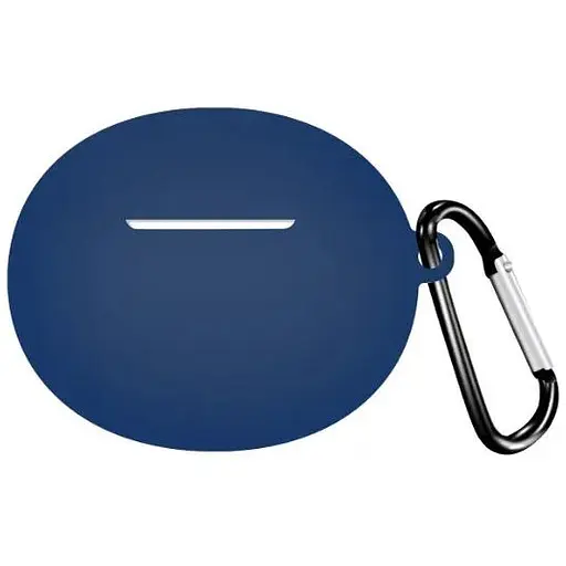 Чехол-накладка DK Silicone Candy Friendly с карабином для Xiaomi Redmi Buds 4 Active (BHR8000GL) (dark blue)