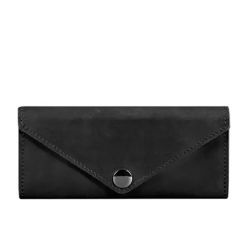Женский кожаный кошелек Керри 1.0 черный Crazy Horse - фото 7