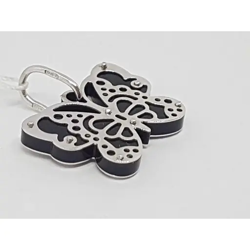 Золота підвіска Столична Ювелірна Фабрика з оніксом. 421618БО - фото 2