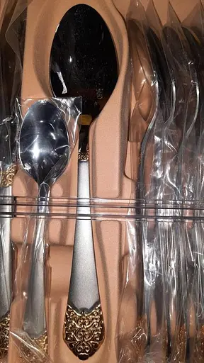 Набор столовых приборов Hoffburg HB 24010 GS 24 предмета - фото 5