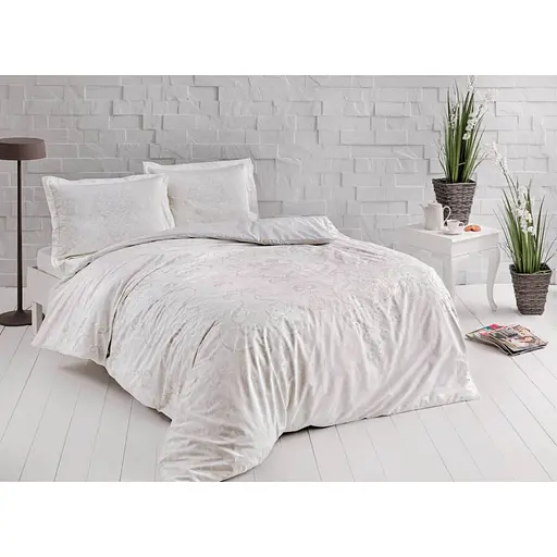 Комплект постільної білизни TAC Castillo Cream Сімейний Різнобарвний 000229423