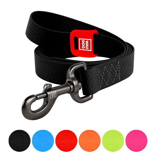 Повідець для собак Waudog Waterproof водостійкий S 500х1.5 см чорний - фото 2