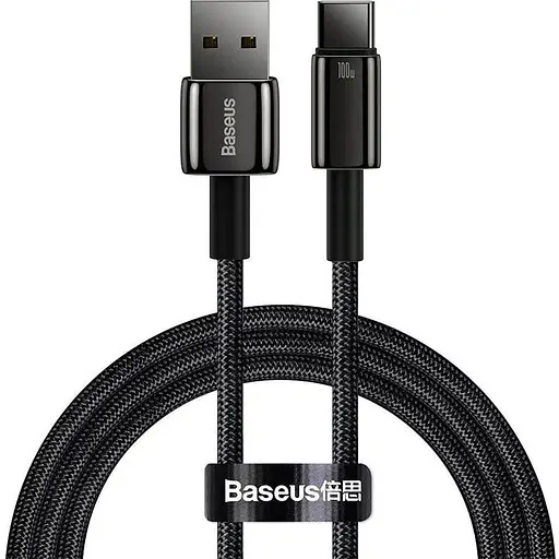 Кабель Baseus Type-C Tungsten Gold Fast Charging Data Cable 1 м 100W