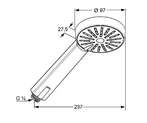 Ручной душ Kludi A-QA 6560005-00 - фото 2