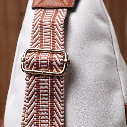 Женская сумка Vintage через плечо из экокожи с акцентом на текстильную лямку 15х25х5 см sum0026967 - фото 10