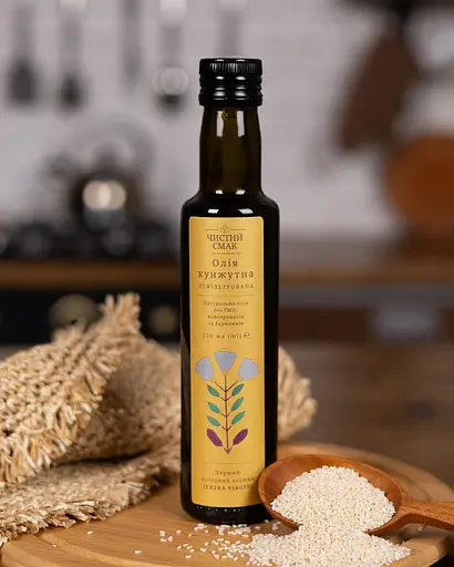 Олія холодного віджиму (Extra Virgin) кунжутна Чистий Смак 250 мл - фото 3