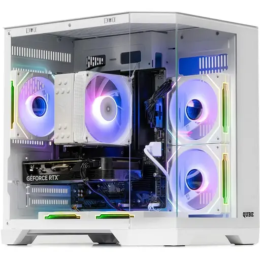Корпус QUBE CRYSTAL ARGB White (CRYSTAL_GWNU3) Без БП - фото 2