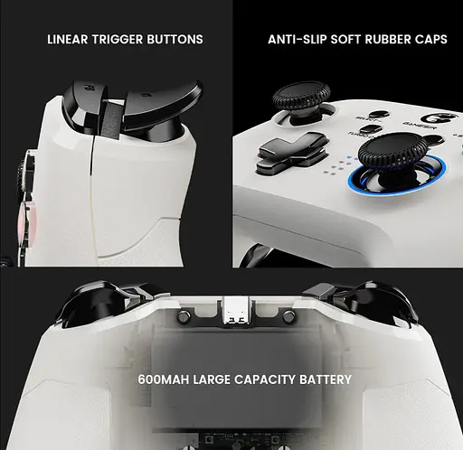 Геймпад джойстик для смартфона GameSir T4 Pro White MFi Multi-platform Game Controller - фото 13