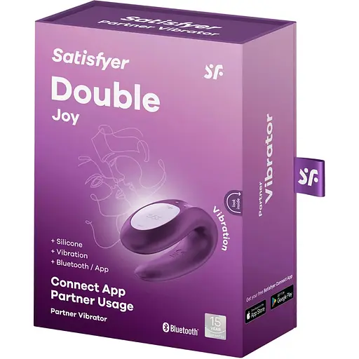 Смарт-вібратор для пар Satisfyer Double Joy Violet - фото 7