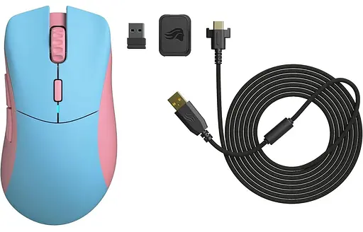 Мышь Glorious Model D Pro Skyline Wireless Gaming Mouse Pink/Blue Forge (GLO-MS-PDW-SKY-FORGE) Б/у - фото 6