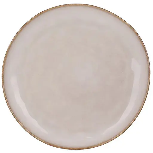 Тарілка керамічна BonaDi Casual D 27 см бежевий (344-215)