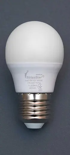 Світлодіодна лампа SIRIUSSTAR 3406 G45 4W-4000K-E27 - фото 2