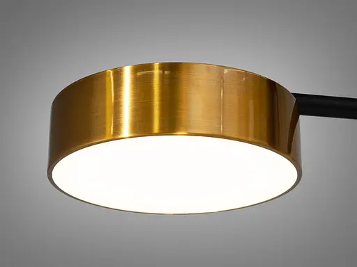 Вражаюча новинка, світлодіодна люстра, 72W, 5 бронзових плафонів - фото 3