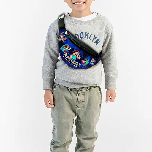 Набір дитячий Майнкрафт «Minecraft» рюкзак 36х27см сумка-бананка, кружка з принтом для хлопчика (01656) - фото 3