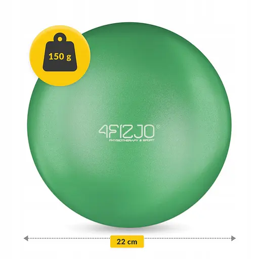 Мяч для пилатеса, йоги, реабилитации 4FIZJO 22 см Green (P-5905973404853) - фото 2