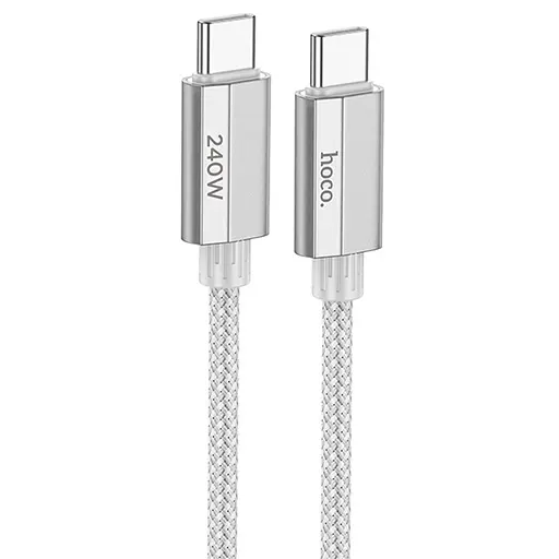 USB кабель Hoco U134 Type-C/Type-C для зарядки і передачі даних 240W довжина 18 м білий - фото 6