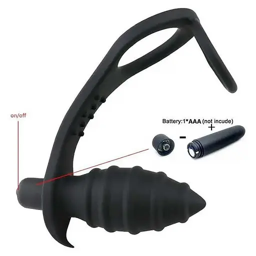 Вібромасажер для анальної стимуляції та масажу простати з 10 режимами Чорний K000696 - фото 5