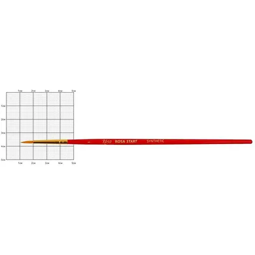 Пензель синтетика кругла Rosa START №1 коротка ручка