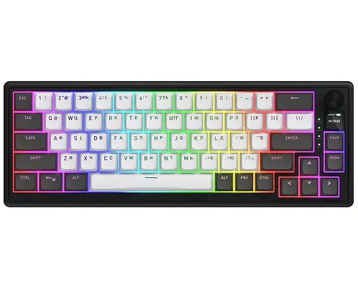 Клавиатура игровая механическая HATOR HTK-4160-RU Skyfall 65 PRO Wireless Aurum Vanila Silent Switch USB, 2,4 ГГц, BT 5.3 - фото 1