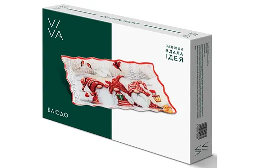 Блюдо VIVA NY GNOMES прямокутне скляне 30х19.8 см (S440512-1) - фото 3