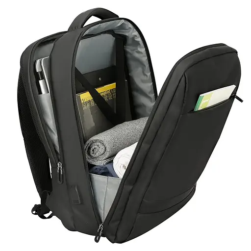 Дорожній рюкзак для ноутбука Mark Ryden MR9668SJ 15.6 дюймів з USB-портом Чорний - фото 6