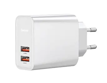 Зарядное быстрое Baseus Speed ​​Quick Charger 2USB 30W QC PD CCFS-E02 - фото 2