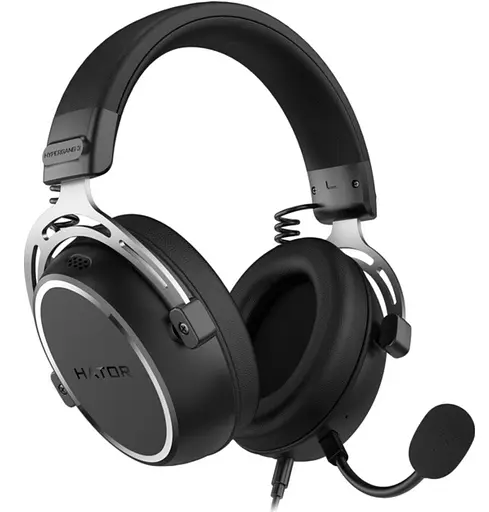 Игровые наушники с микрофоном HATOR ESH-05 HYPERGANG 3 USB 7.1 Hi-Res Black - фото 2