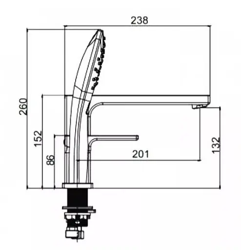 Смеситель для ванны на борт Gappo G1117-6 - фото 8