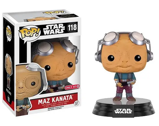 Фигурка Funko Pop Фанко Поп Фанко Поп Maz Kanata Маз Каната Маз Каната Star Wars Звездные войны 10 см SW MK118 - фото 2