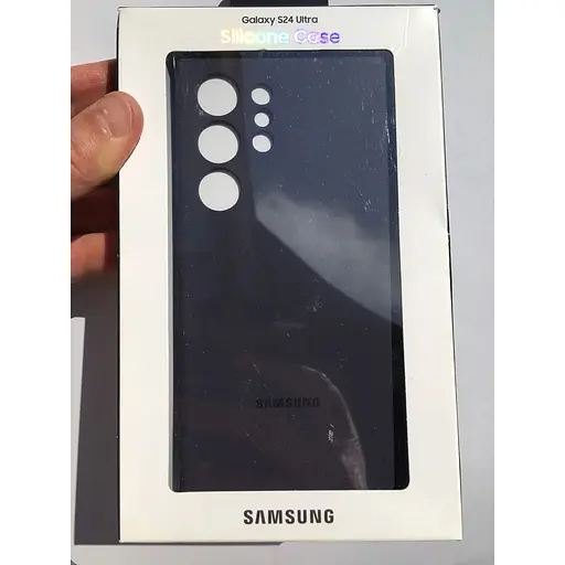 Оригінальний силіконовий чохол Samsung Silicone Case для Galaxy S24 Ultra (6.2") Dark Violet EF-PS928TVEGWW - фото 3