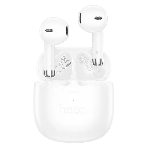 Бездротові навушники Hoco EW201 Graceful true wireless BT headset, BT5.4, 30mAh, 320mAh, 4h, white - фото 2