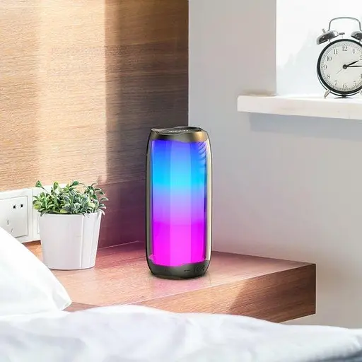 Портативная Bluetooth-колонка Hoco HC8 Pulsating colorful luminous wireless speaker Черный - фото 3