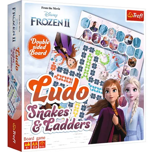 Настольная игра Trefl Лудо 2 в 1. Холодное сердце 2 (Ludo 2 in 1: Frozen 2) (02068) - фото 1
