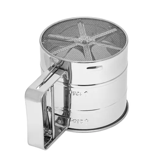 Кружка-сито для просеивания муки малая Ø 10.5 см 250 мл, A-plus Светло-серый 85099 - фото 9