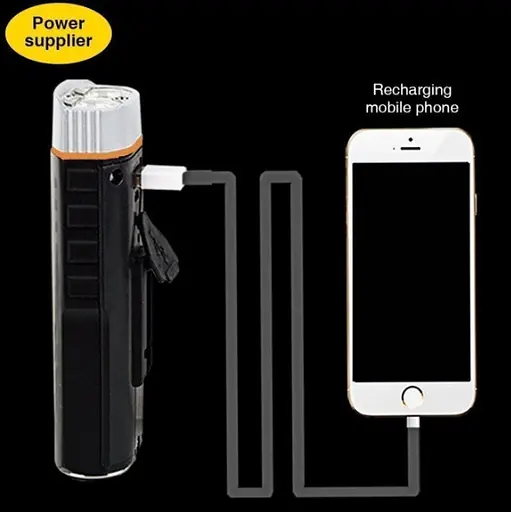 Велофара 3 в 1 PowerBank UltraFire Multifunctional Bicycle Light M48A - фото 6