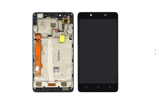 Дисплей для Lenovo A6000/A6010 з чорним тачскрином і корпусною рамкою - фото 1