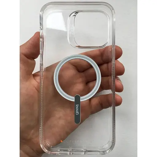 Оригінальний протиударний чохол Gear4 Crystal Palace MagSafe для iPhone 14 Pro Max (6.7") Прозорий - фото 7