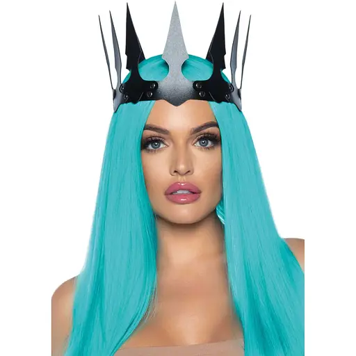 Корона злой королевы Leg Avenue Faux LeaTher spiked crown