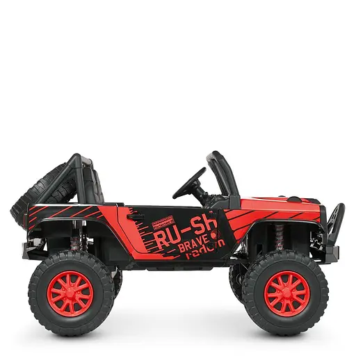 Електромобіль дитячий Bambi Джип M 4878EBLR-3 24V з музикою і світлом Червоний - фото 2