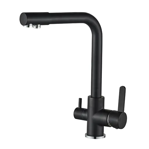 Змішувач для кухні під осмос Globus Lux GLLR-0444-10-BB Чорний матовий - фото 2