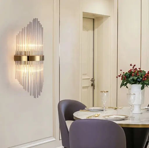 Изящная модель настенного светильника Line F WJ 881/2 S AB - фото 1